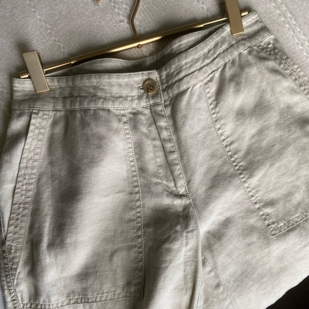 Liz Claiborne Sloane Tan Linen Pants